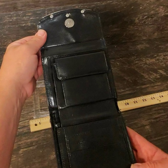 Brown and Black Croc-Embossed Wallet - Picture 4 of 12